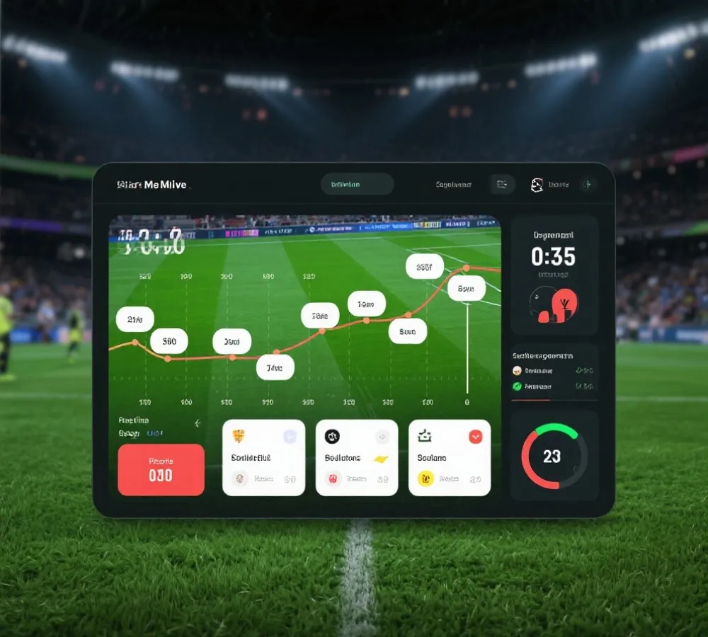 世界盃即時比分與賽程介面示意圖