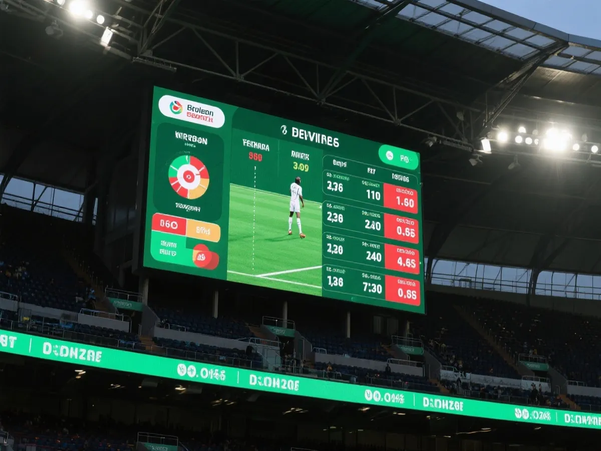 世界盃賽事數據與賠率示意圖